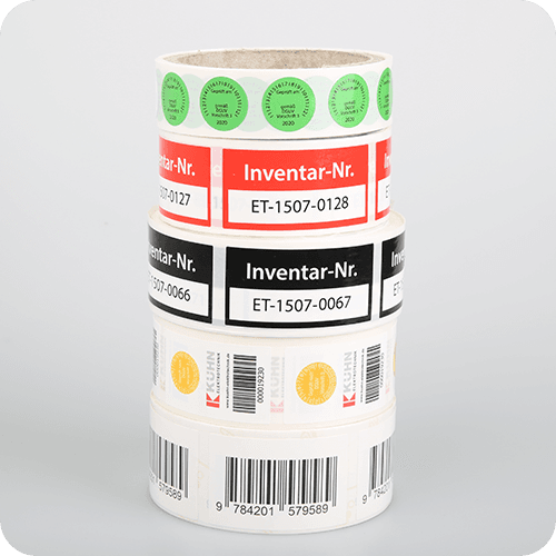 Industrial and Barcode Labels Stack