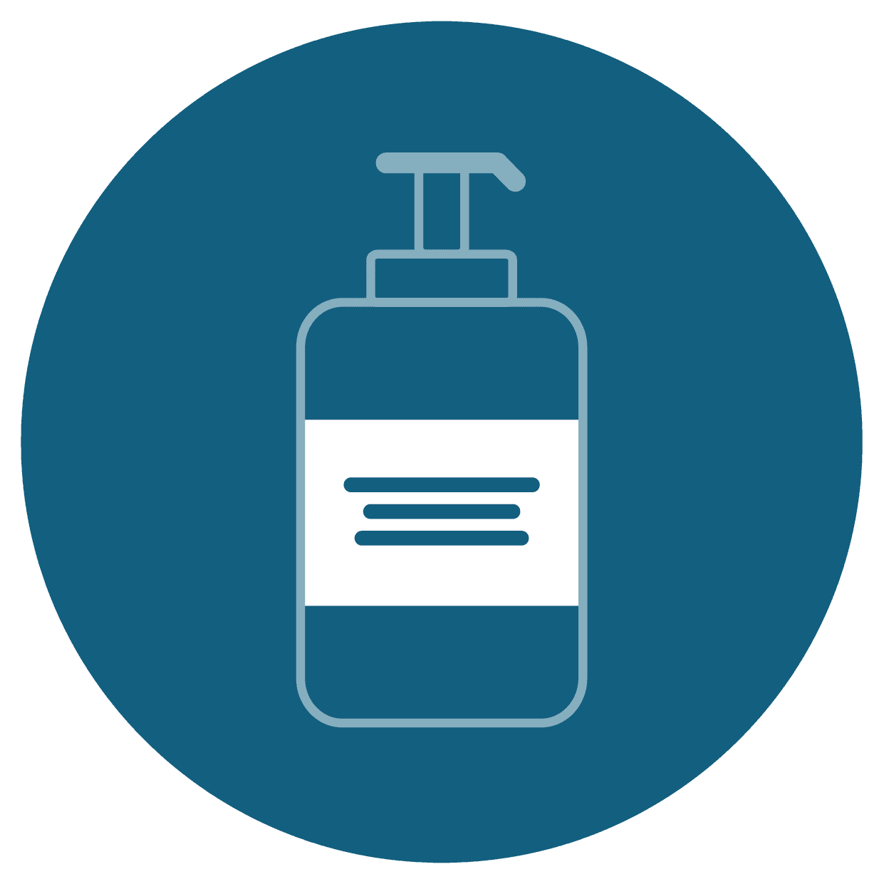 icon showing label of a pump bottle