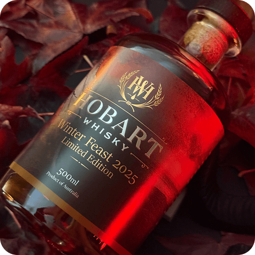Hobart Whisky Labels with alternative to silver embossing.