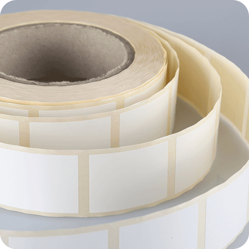 Blanco Wave Label Blank Labels - primelabels.com.au